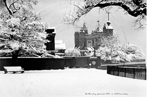 Picture of London - Greenwich Observatory in the Snow c1890s - N3810