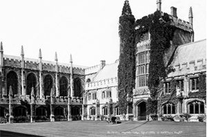 Picture of Oxon - Oxford, Magdalen College Cloisters c1890s - N3790