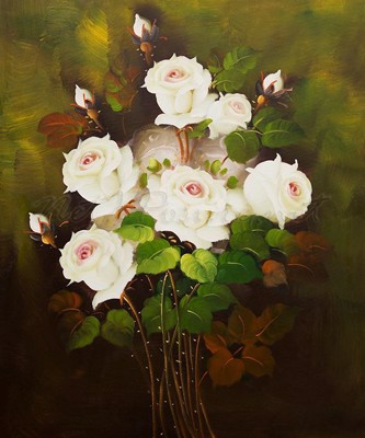 Picture of Flowers - Roses - White Bunch - O004