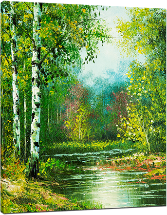 Picture of Landscapes - Colourful River Scene - O077