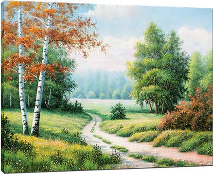 Picture of Landscapes - Country Path Scene - O039