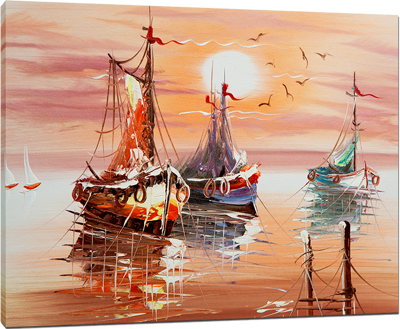 Picture of Seascapes - Fishing Boats - O079