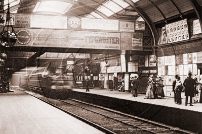 Charing Cross Station, Charing Cross in London c1896