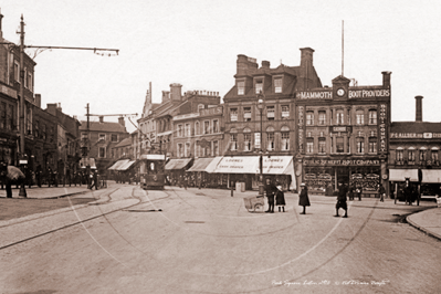 Park Square, Luton in Bedfordshire c1916s