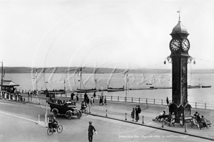 Jubilee Clock Tower, Seafront, Weymouth in Dorset c1920s