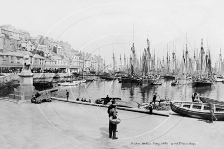 Picture of Devon - Torbay, Brixham Harbour c1890s - N4067