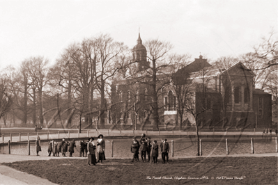 The Parish Church, Clapham Common, Clapham in South West London c1919