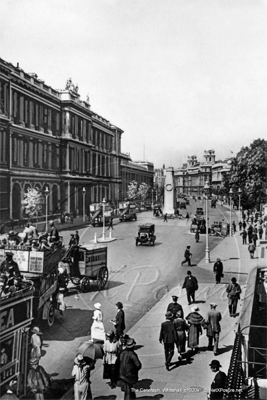 Whitehall and The Cenotaph, Westminster in London c1920s