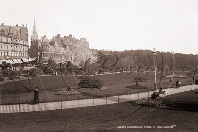 Gardens, Bournemouth in Dorset c1900s