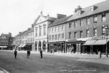 Market Place, Blandford in Dorset c1900s