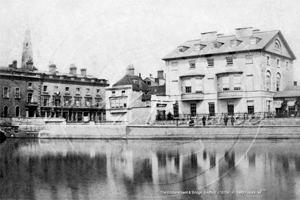 Embankment and Bridge, Bedford in Bedfordshire c1870s