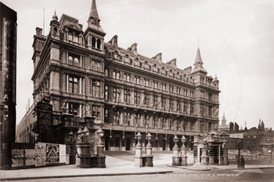 Cannon Street Station, Cannon Street, in the City of London c1870s