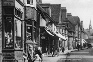 Edna Goatley, little girl in the pram, Denmark Street, Wokingham in Berkshire c1930s