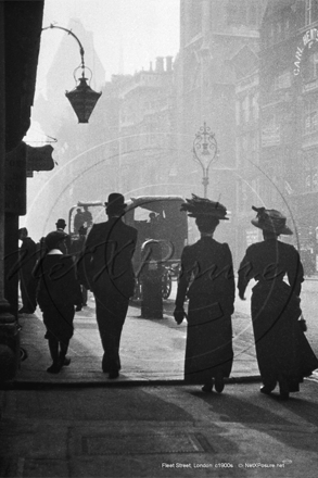 Fleet Street in The City of London c1900s