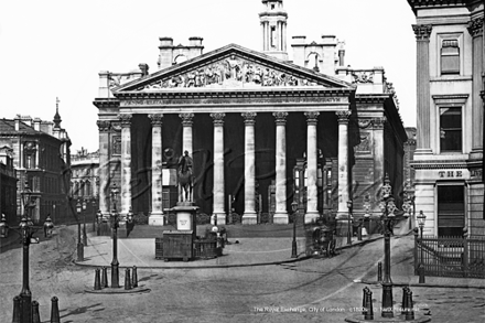 Bank Junction at the Royal Exchange in London c1890s