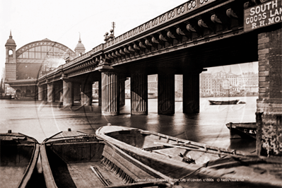 Railway Station, Cannon Street in the City of London c1890s