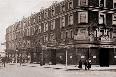 Bradley & Sons Shop, Westbourne Grove in West London c1900s