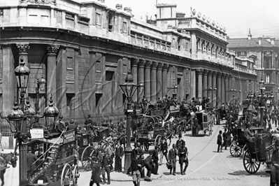 The Bank of England in the City of London c1890s