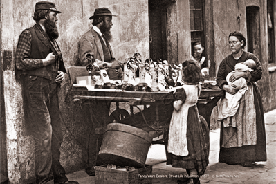 Picture of London Life  - Street life of Dealers of Fancy Ware, c1877 - N5041
