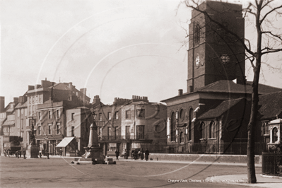 Cheyne Walk, Chelsea in South West London c1910s