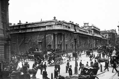 The Bank of England in the City of London c1890s