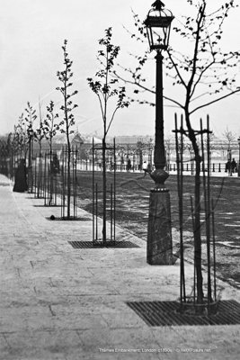 Thames Embankment in London c1890s