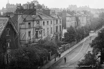 Picture of Victoria Road taken from 75 Victoria Road, Kensington in West London c1910s