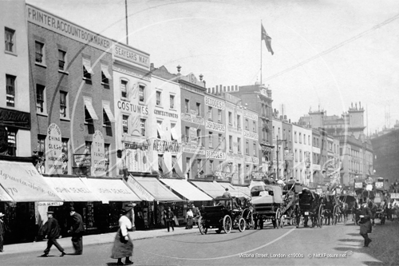 Victoria Street, Westminster in London c1900s