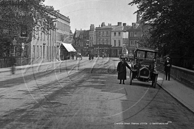 Taxi Cab, Clarence Street, Staines in Middlesex c1910s