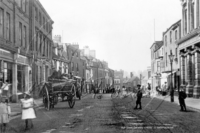 High Street, Daventry in Northamptonshire c1900s