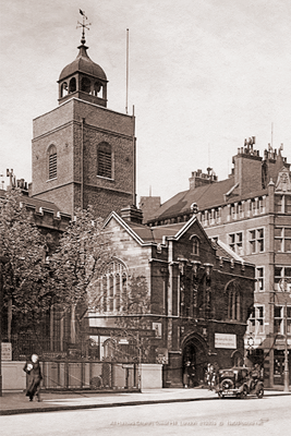 Picture of London - City of London, Tower Hill, All Hallows c1930s - N5282