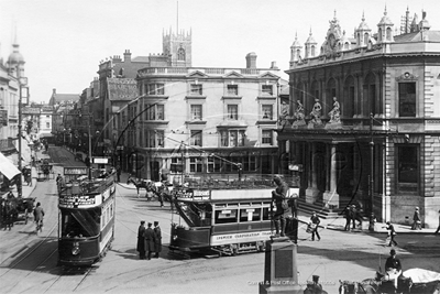 Picture of Suffolk - Ipswich, Post Office and Cornhill c1900s - N5326